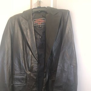 Women’s leather jacket..